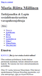 Mobile Screenshot of mariariitta.net