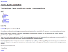 Tablet Screenshot of mariariitta.net